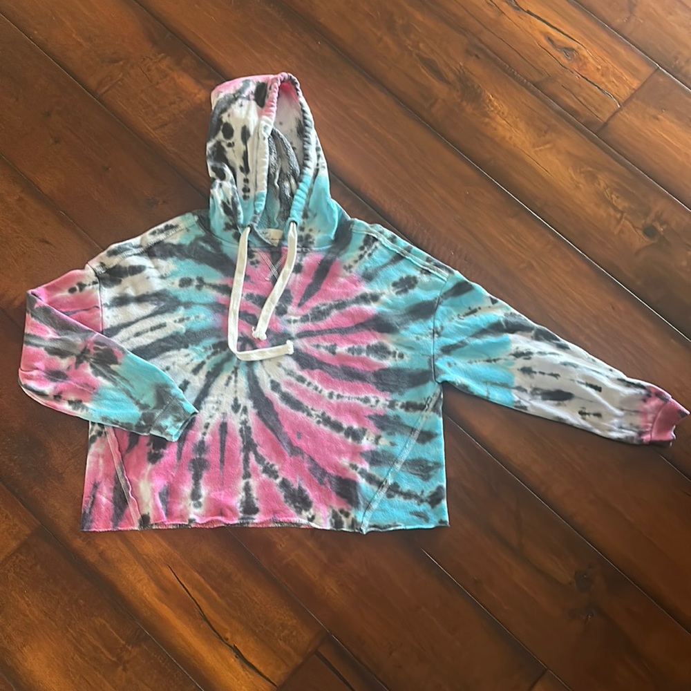 Vintage Havana Cropped Hoodie
